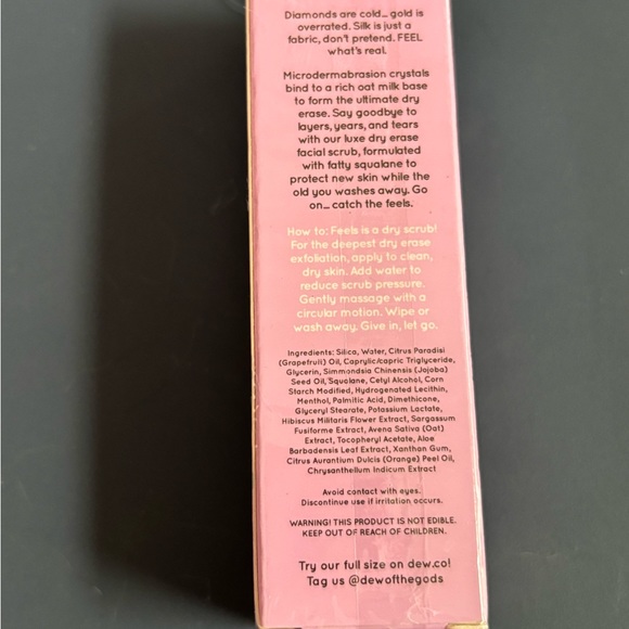 Dew of the Gods Feels mini MICRODERM Face Scrub exfoliants skincare woman’s - Picture 2 of 2